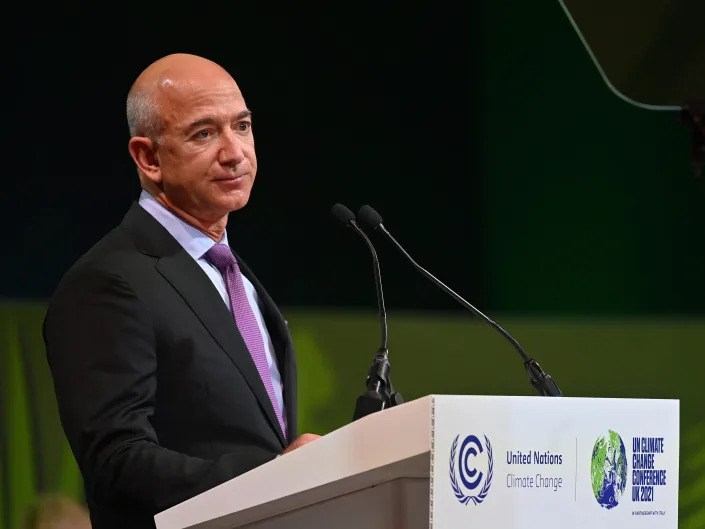Jeff Bezos COP26 UN climate conference