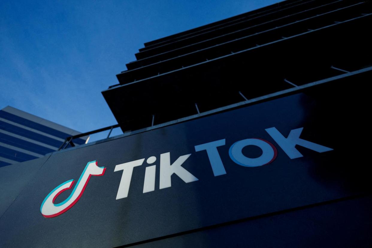 <span>The TikTok office in Culver City, California, on 13 March 2024.</span><span>Photograph: Mike Blake/Reuters</span>