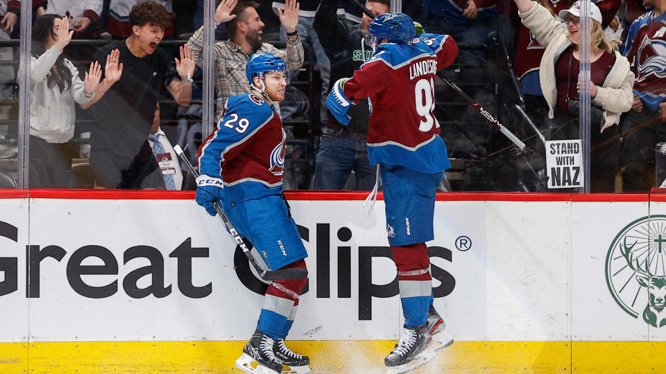 MacKinnon's incredible Game 5 tally ranks somewhere between Nikita Kucherov and Mario Lemieux on our list of all-time electric playoff goals. (USA TODAY Sports)