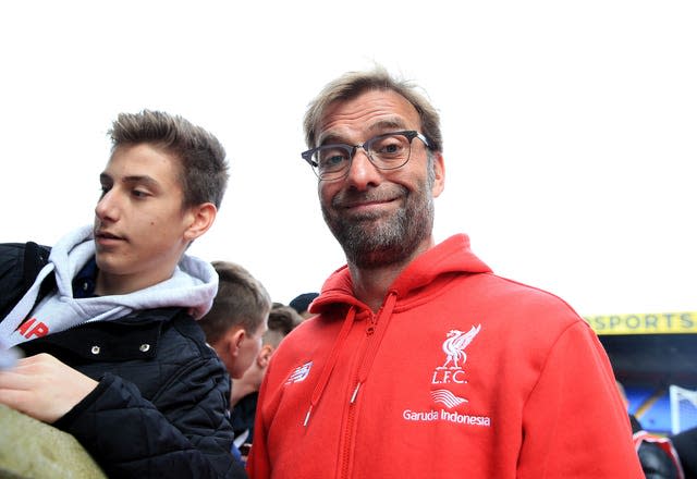 Liverpool manager Jurgen Klopp at Selhurst Park