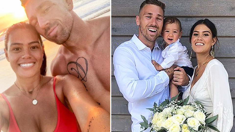 Bryce Cartwright and wife Shanelle, pictured here on Instagram.