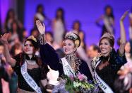 <p>Dayana Mendoza of Venezuela was crowned in 2008. It was the first time the pageant was broadcast in 1080i high definition. </p>