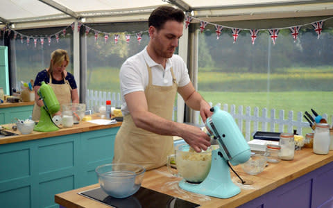 Tom working on his batter - Credit: Love Productions