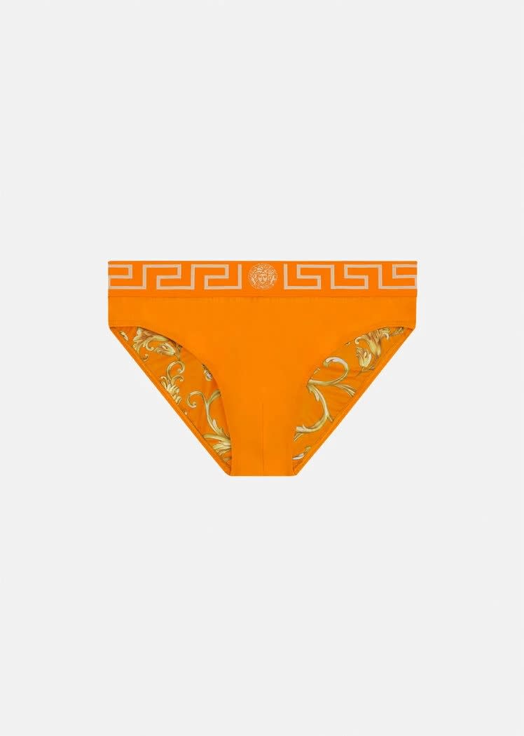 Versace Greca Border Swim Briefs 