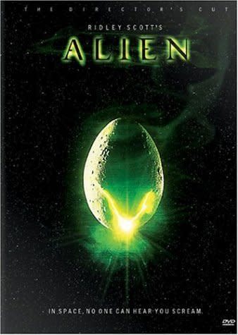 Watching "Alien" burns 152 calories.  <a href="http://www.amazon.com/Alien-Directors-Cut-Sigourney-Weaver/dp/B00011V8IQ/ref=sr_1_6?s=movies-tv&ie=UTF8&qid=1351782653&sr=1-6&keywords=alien+movie">Photo courtesy of amazon.com.</a> 