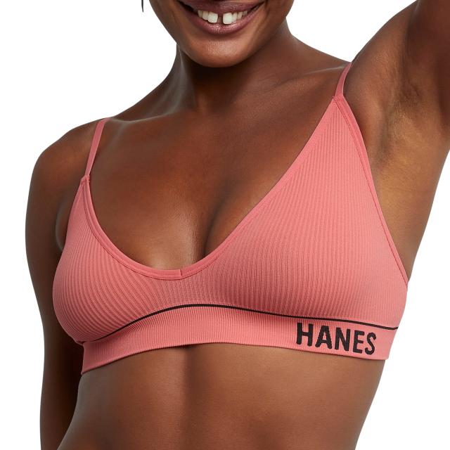 Bonds Originals Triangle Cut Out Crop Bra In Pink Kiss