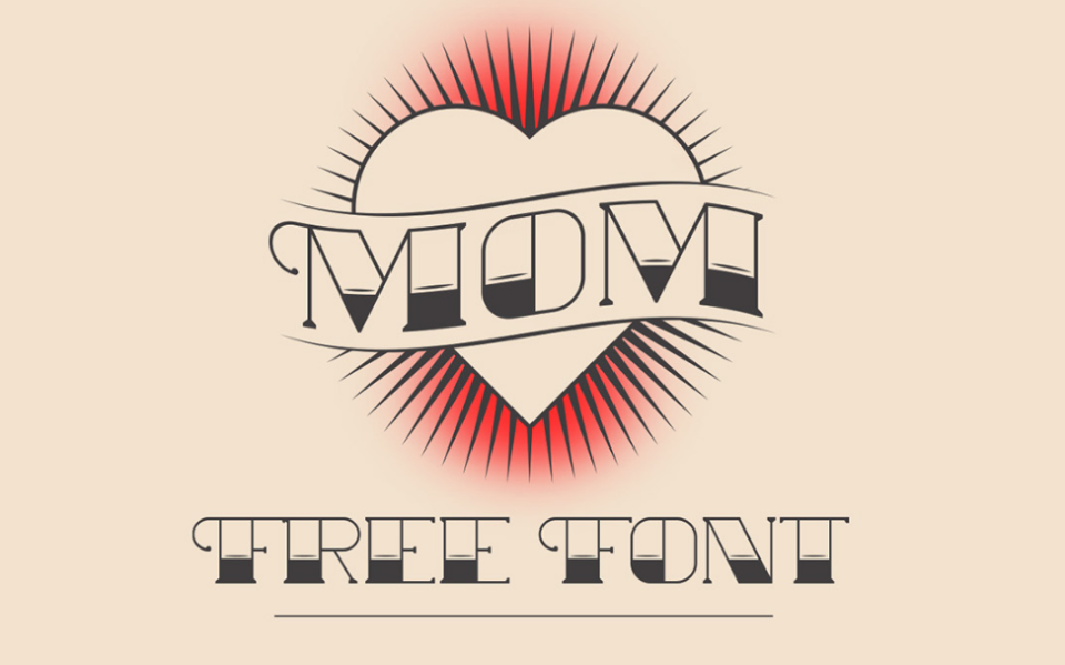 Best free fonts: Sample of MOM