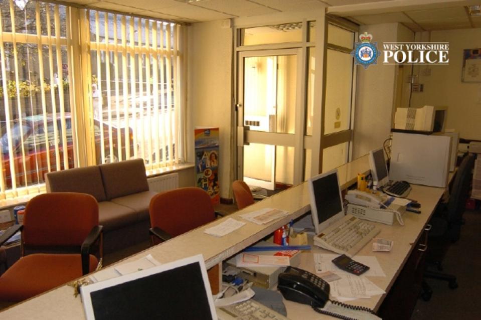 The interior of Universal Express where the robbery took place in 2005 (West Yorkshire Police/PA Wire)