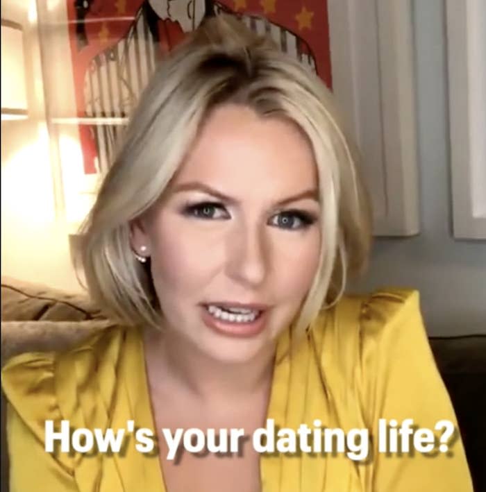 a girl asking, "how's your dating life?"