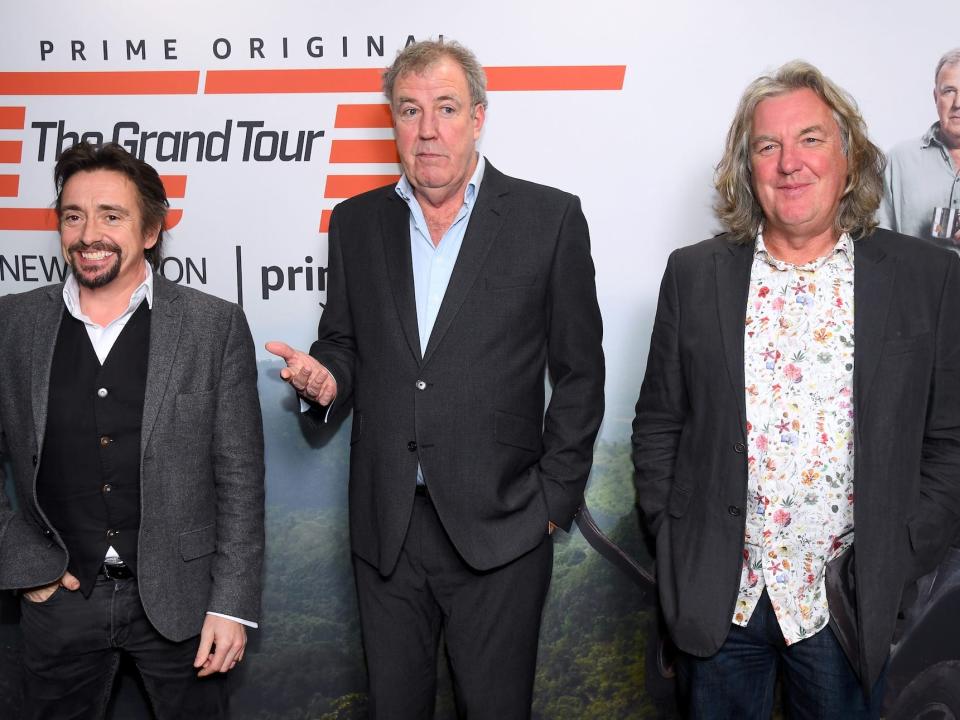 The Grand Tour hosts Richard Hammond, Jeremy Clarkson and James May