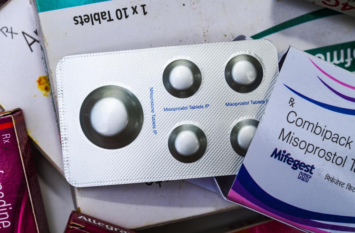 <span>Tablets of mifepristone and misoprostol. Two studies at the heart of the mifepristone case heard at the supreme court were retracted.</span><span>Photograph: NurPhoto/Getty Images</span>