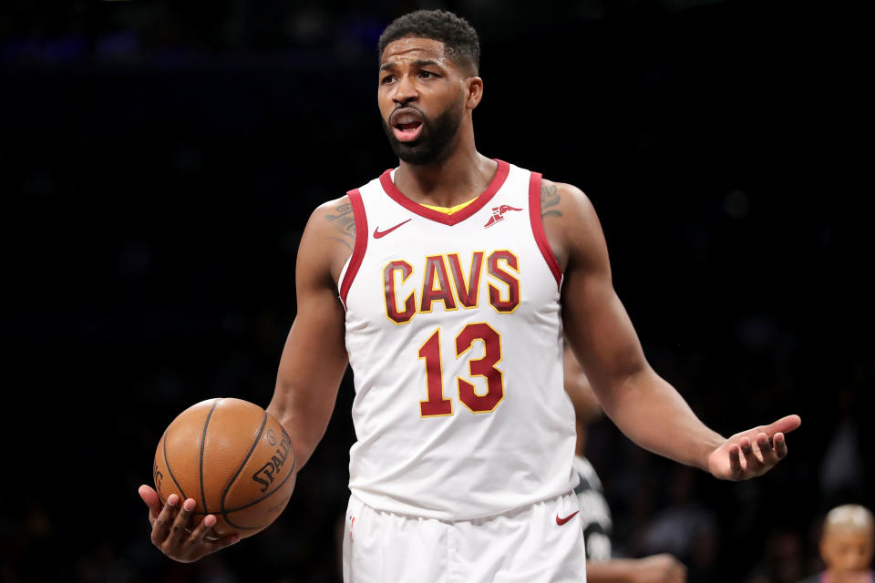 &nbsp;Tristan Thompson during a game in March 2018.