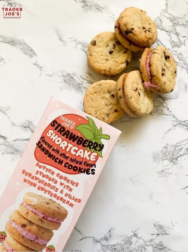 Strawberry Shortcake Sandwich Cookies