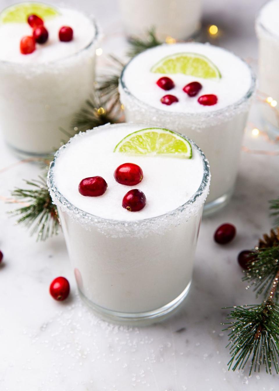 White Christmas Margaritas