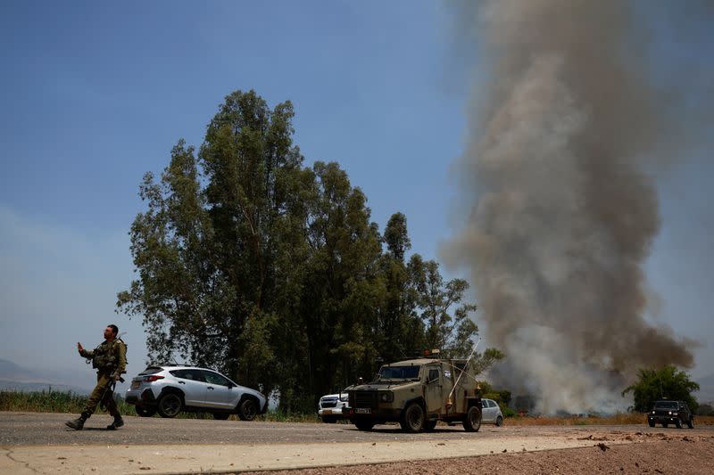 Cross-border hostilities between Hezbollah and Israeli forces near Kiryat Shmona