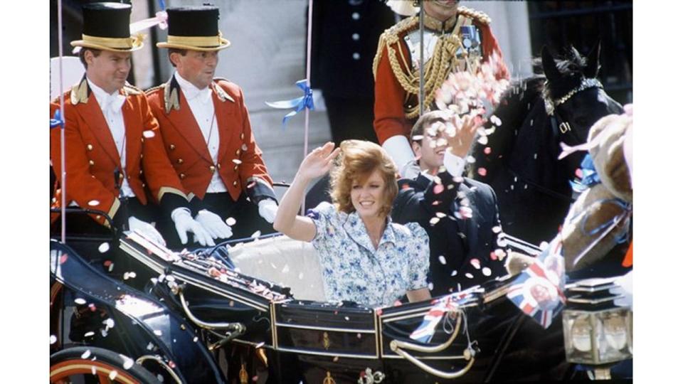 sarah ferguson wedding off honeymoon