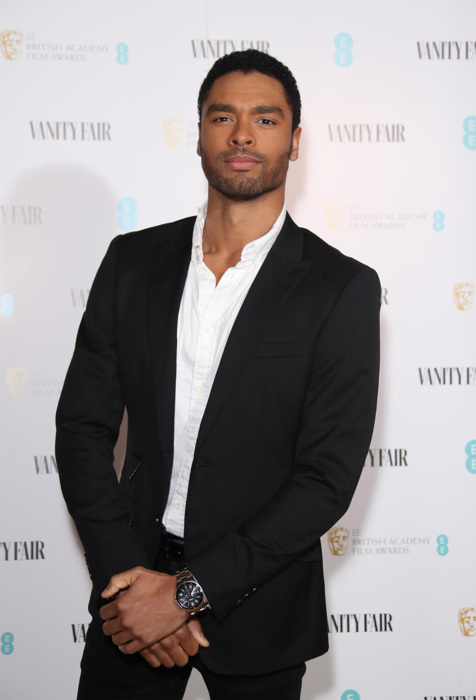 Reg&eacute;-Jean Page at the Vanity Fair EE Rising Star BAFTAs pre-party in London on Jan. 22, 2020. (Photo: Mike Marsland/WireImage/Getty Images)