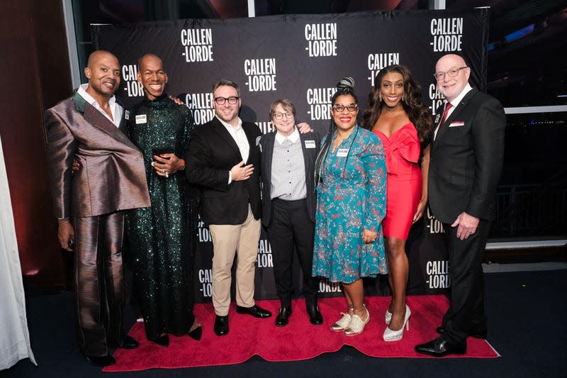 NEW YORK, NEW YORK - NOVEMBER 02: Carl Gaines, Blane Charles, Matthew Cohen, Vickie A. Tillman, Lanita A. Ward-Jones, Giselle Byrd, and Patrick McGovern attend the 23rd annual Callen-Lorde Community Health Awards at Pier Sixty at Chelsea Piers on November 02, 2023 in New York City. - Photo: Photo by Hatnim Lee (Getty Images)