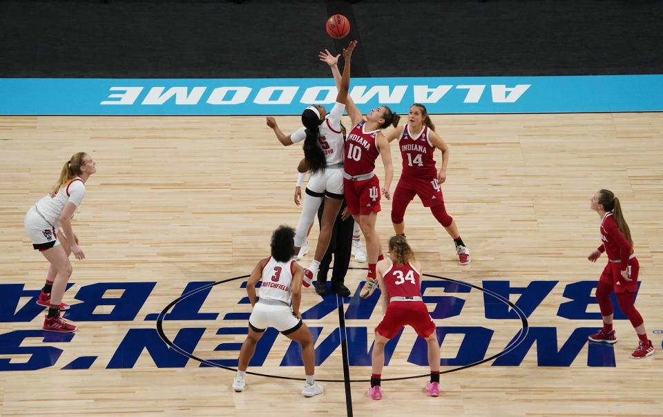 NC State and Indiana tip off during last season's NCAA tournament Sweet 16 on March 27. The No. 4-seeded Hoosiers upset No. 1 NC State, ending the Wolfpack's hopes for its first trip to the Final Four since 1998. Those teams will square off again Thursday at 7 p.m. in the Big Ten/ACC Challenge.