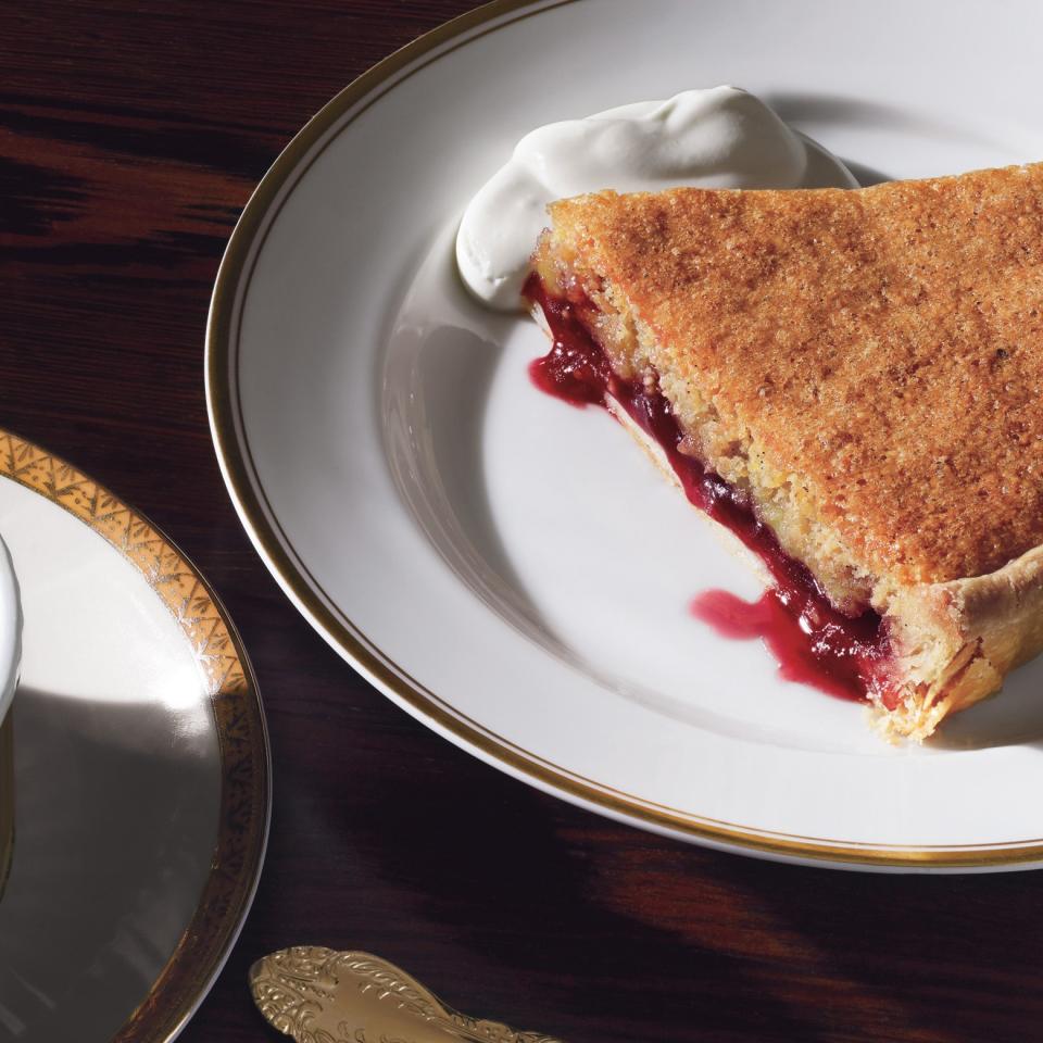 Bakewell Tart with Raspberry Preserves