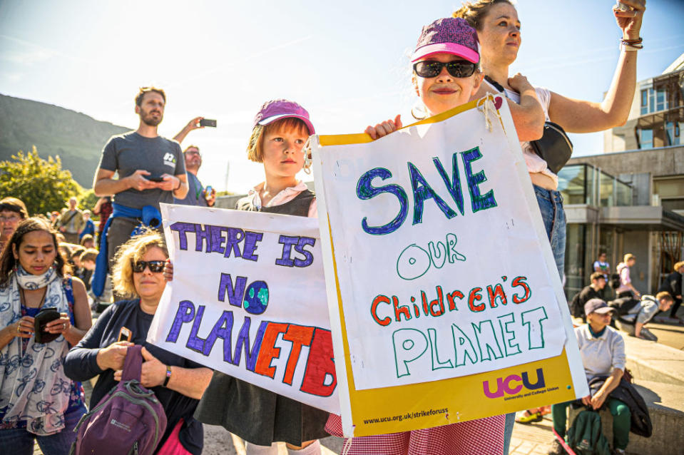 A letter addressed to student climate change protesters is going viral again [Photo: Getty]