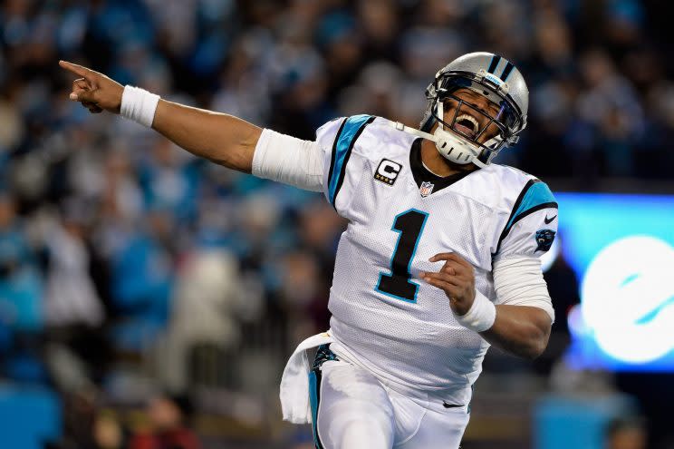 Cam Newton is on the way back. (Getty)