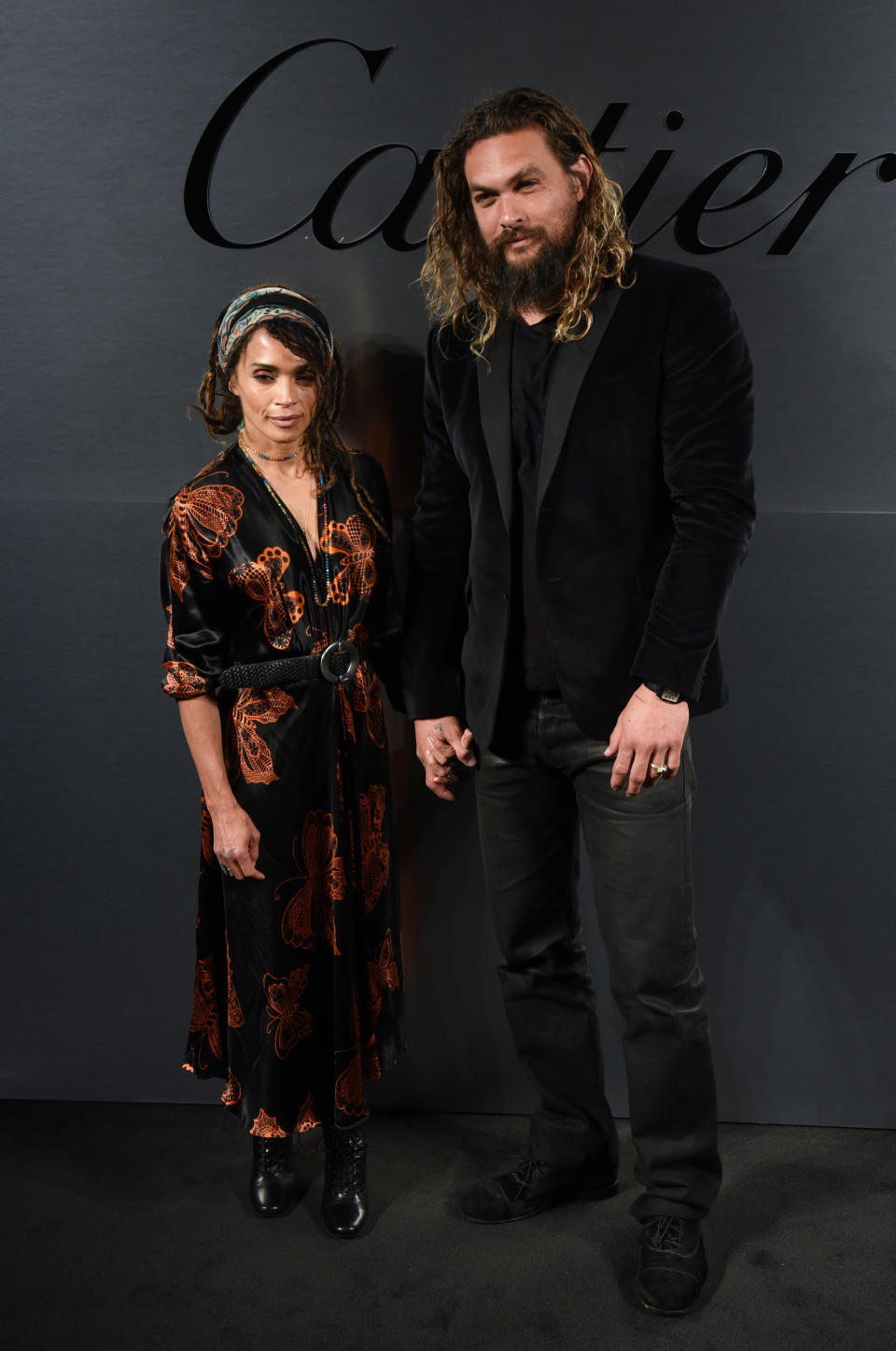 Lisa Bonet and Jason Momoa at a Cartier event