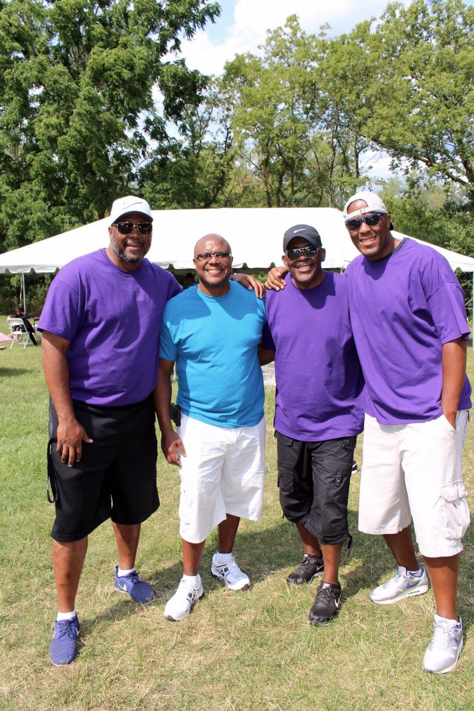 From left to right: Dwayne Stephens Jr., Cornell Mann, Dwayne Stephens Sr. and Jarrett Stephens.