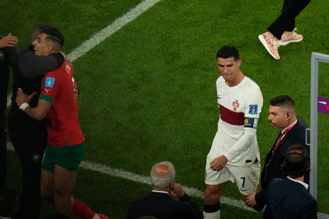 Cristiano Ronaldo left the pitch in tears 