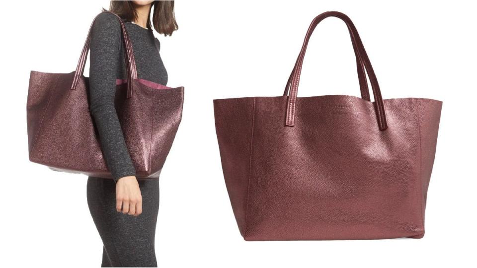 Reviewers loved the "beautiful" drape of this unstructured tote.