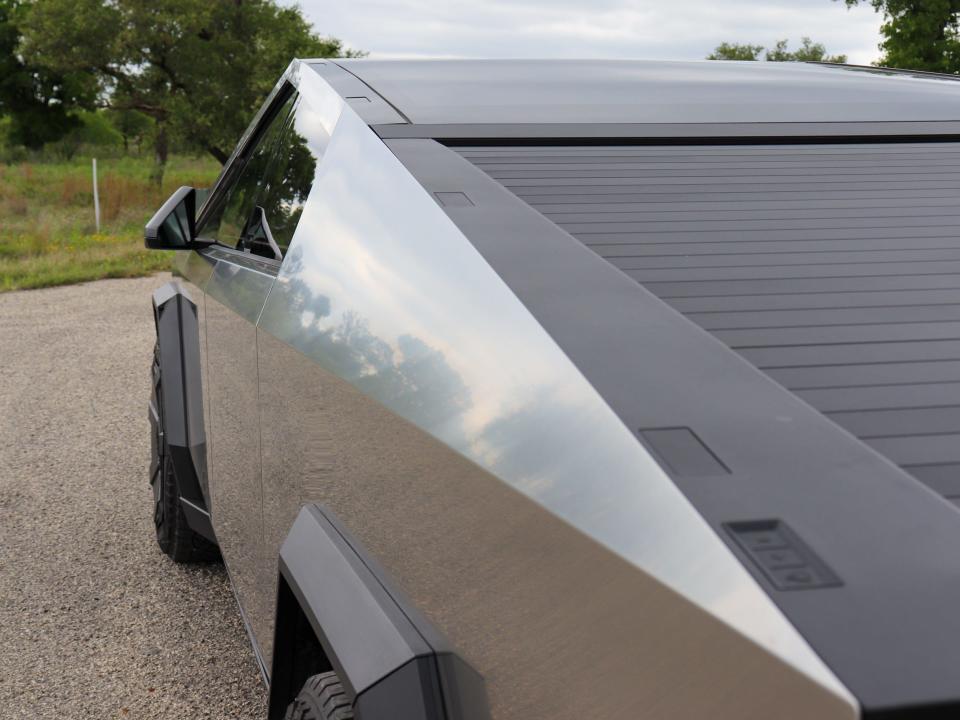 Tesla Cybertruck rear view