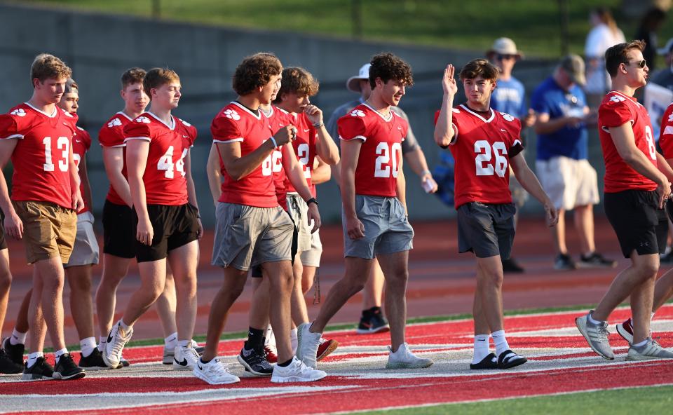 Beechwood state championship football team was honored during the East vs. West All-Star football game at Dixie Heights High School, Thursday, June 9, 2022.