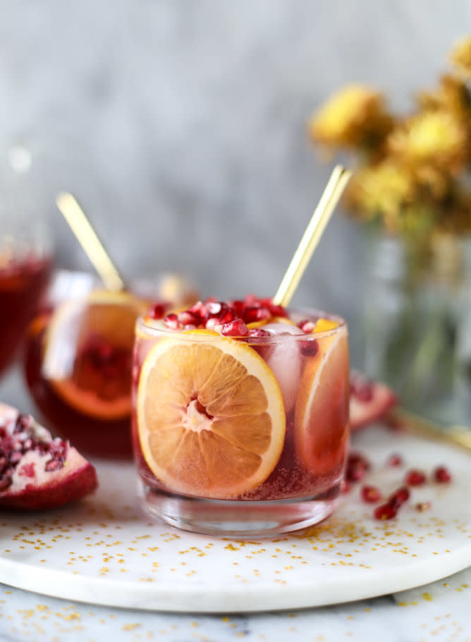 <strong>Get the <a href="https://www.howsweeteats.com/2016/11/pomegranate-orange-punch/" target="_blank">Pomegranate Orange Punch</a> recipe from How Sweet Eats</strong>