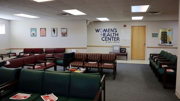 PHOTO: The waiting room of the Women's Health Center of West Virginia sits empty in Charleston, W.Va., June 29, 2022. (Leah Willingham/AP, FILE)