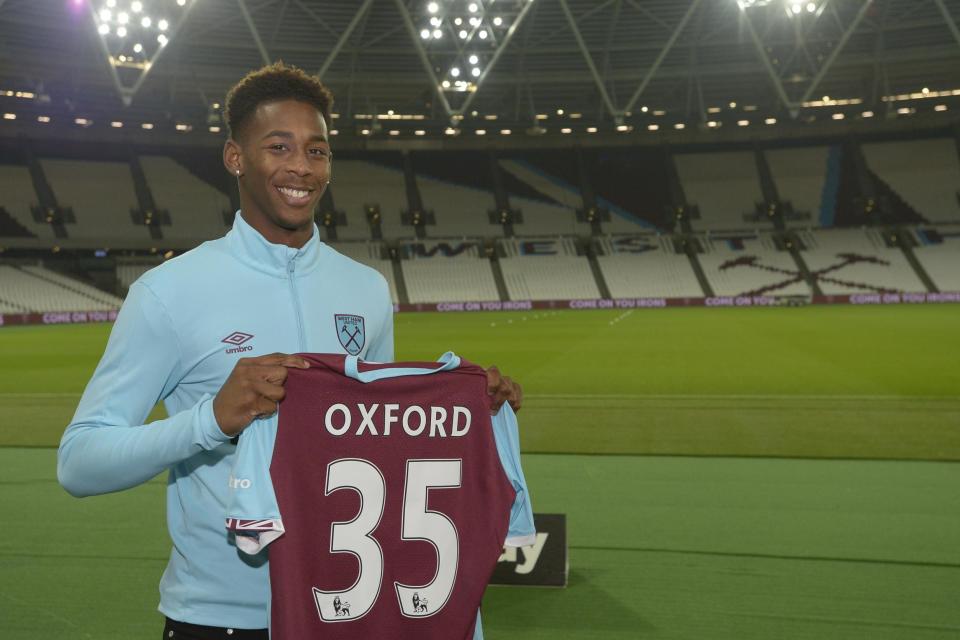 Oxford's long-term future at the Hammers is uncertain: West Ham United via Getty Images