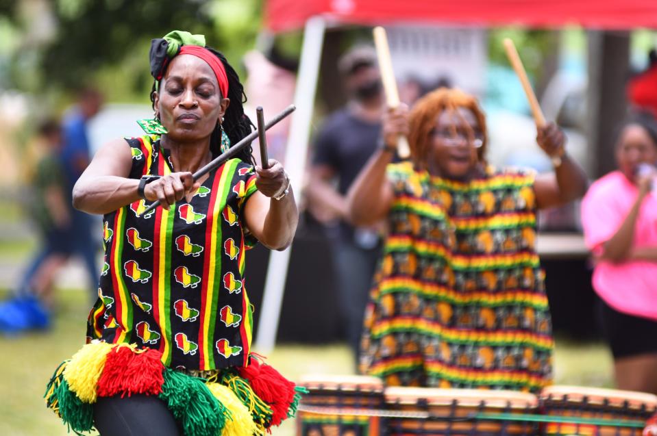 Drum Luv did a high-energy performance at the 2021 Juneteenth celebration in Melbourne.