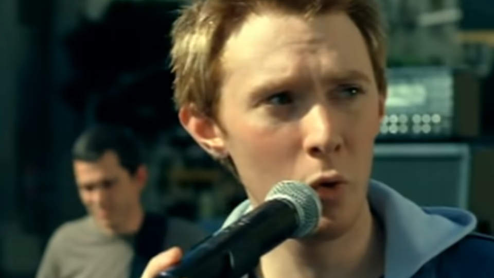 Clay Aiken in the music video for 