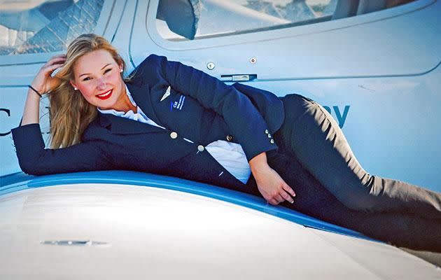 Is Michelle Gooris the world's most glamorous pilot? Source: Caters News