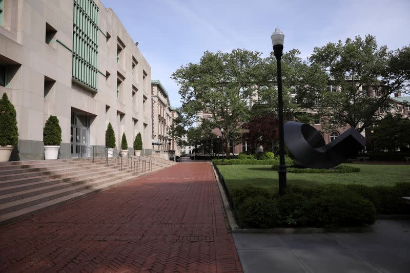 Columbia University campus during the outbreak of coronavirus disease (COVID-19) in Manhattan