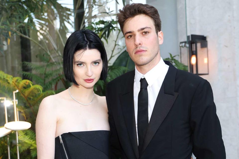 <p>Rodrigo Varela/Getty Images</p> Meadow Walker and Louis Thornton-Allan