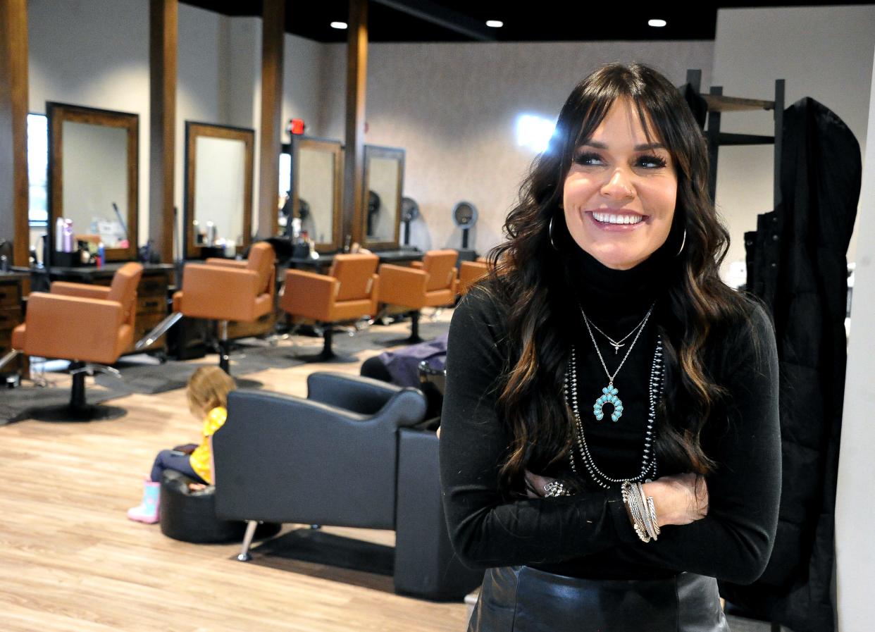 Brittany Jarvis owns the J & Co. Hair Studio and Spa in the LincWay Center.