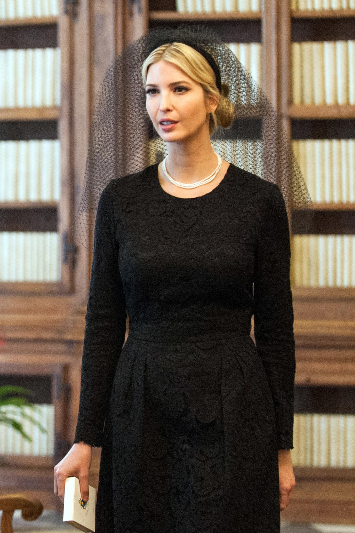 Ivanka Trump attends an audience with Pope Francis in May 2017. (Photo by Vatican Pool/Getty Images)