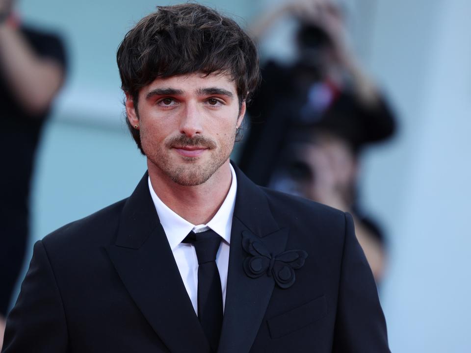 Jacob Elordi attends a red carpet for the movie "Priscilla" at the 80th Venice International Film Festival on September 04, 2023