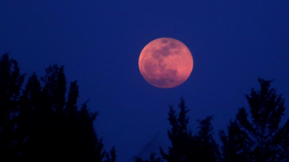 The eclipse, which will last one hour and 43 minutes, will also feature a “blood moon”