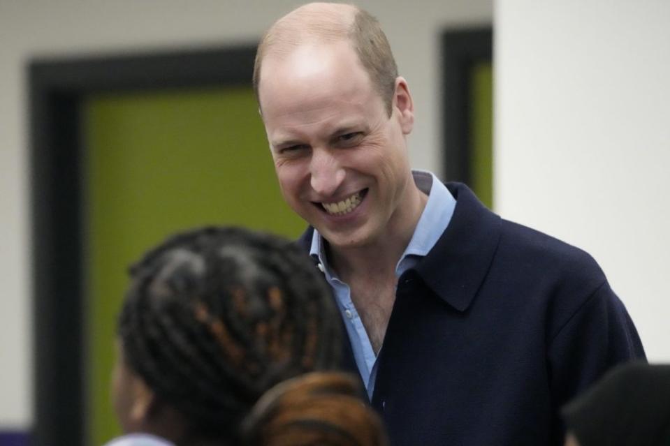 Prince William spent Thursday morning opening a new youth center in London. AP