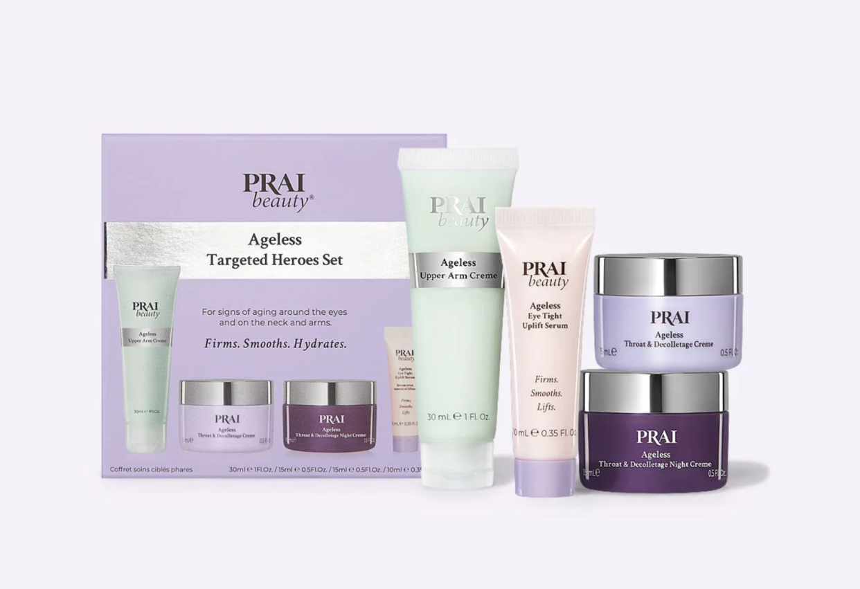 The set comes with four anti-ageing products and includes everything your skincare routine needs. (Prai)