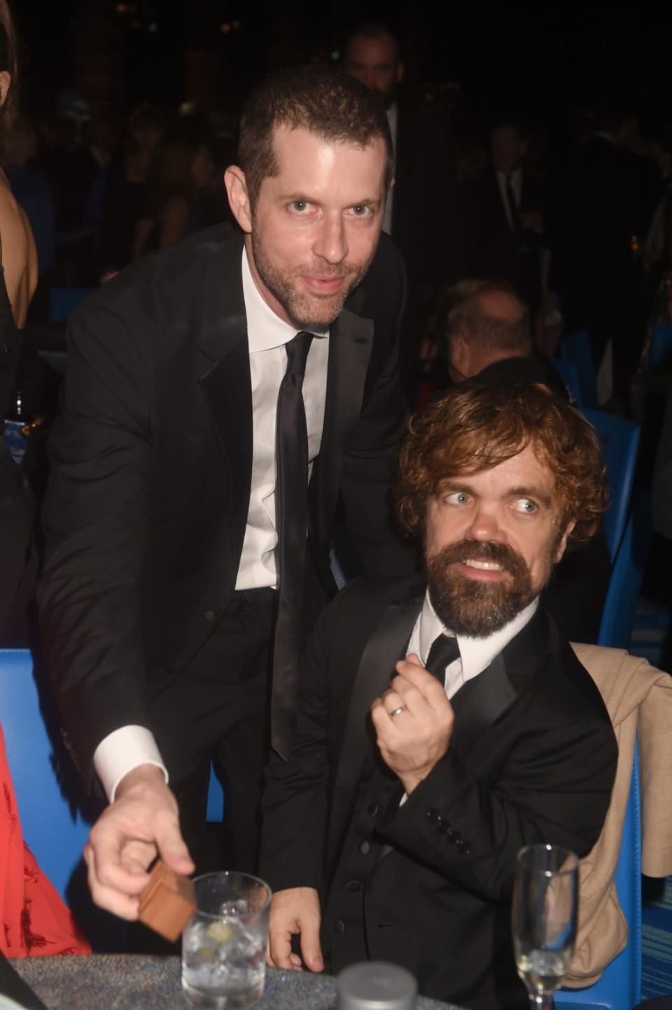 D.B. Weiss, left, and Peter Dinklage