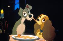 <p>This iconic clip from <em>Lady and The Tramp</em> is one of the most recognizable in cartoon history. The 1955 Walt Disney animated film follows the journey of these adorable pups. </p><p>Lady, an American Cocker Spaniel, is a beloved companion dog breed, who is also incredibly stylish and classy. </p><p>Bill says: "The American Cocker Spaniel is a glamorous breed with a long flowing coat and yet are a lively and cheerful dog, who are also sociable and easy-going. Part of the Gundog group, they can also often be keen to work."</p><p><a class="link " href="https://go.redirectingat.com?id=74968X1596630&url=https%3A%2F%2Fwww.disneyplus.com%2Fmovies%2Flady-and-the-tramp%2F5C1EXtD5Z5xv%2F&sref=https%3A%2F%2Fwww.countryliving.com%2Flife%2Fg32293379%2Ffamous-dogs-in-films%2F" rel="nofollow noopener" target="_blank" data-ylk="slk:STREAM NOW;elm:context_link;itc:0;sec:content-canvas">STREAM NOW</a></p>