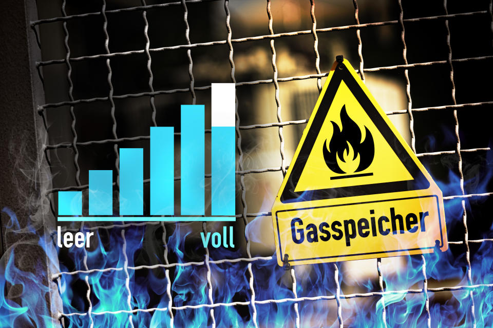 Zu Beginn der Heizperiode sind die Gasspeicher in Deutschland zu 99 Prozent gefüllt.  - Copyright: Picture Alliance