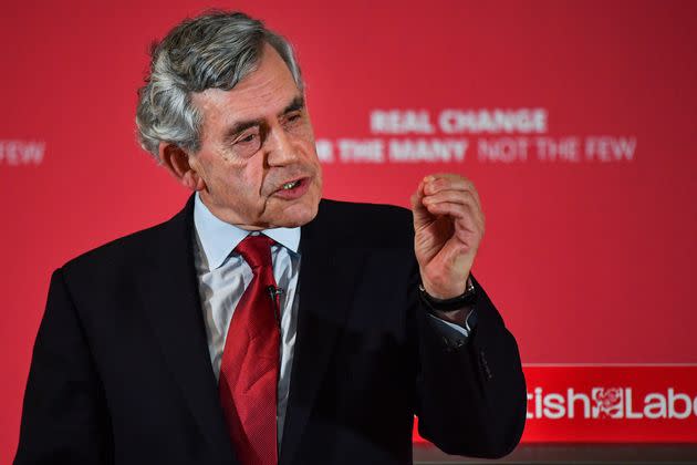 Gordon Brown criticised the Tory leadership candidates, saying: “Time and tide wait for no one. Neither do crises. They don’t take holidays, and don’t politely hang fire – certainly not to suit the convenience of a departing PM and the whims of two potential successors.” (Photo: Jeff J Mitchell via Getty Images)